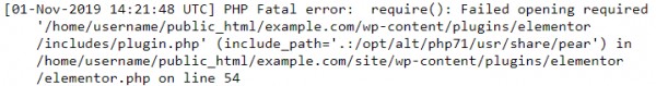 error_log file