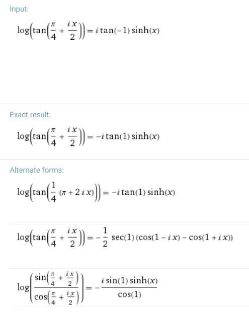 Log Maths solution