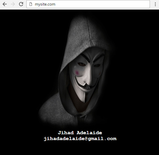 Jihad Adelaide hacked website