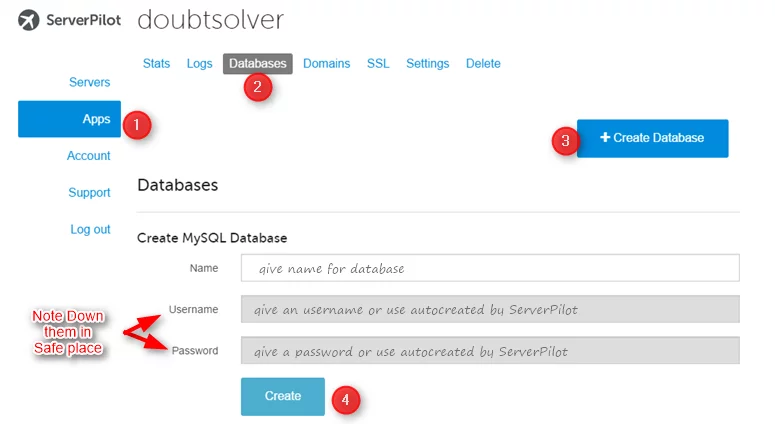 How to Install OpenCart on DigitalOcean with Ubuntu 4 databse-serverpilot