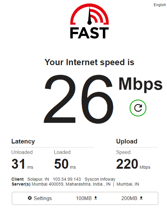 internet speed test fast com