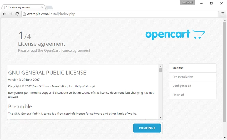 How to Install OpenCart on DigitalOcean with Ubuntu 8 opencart-installation